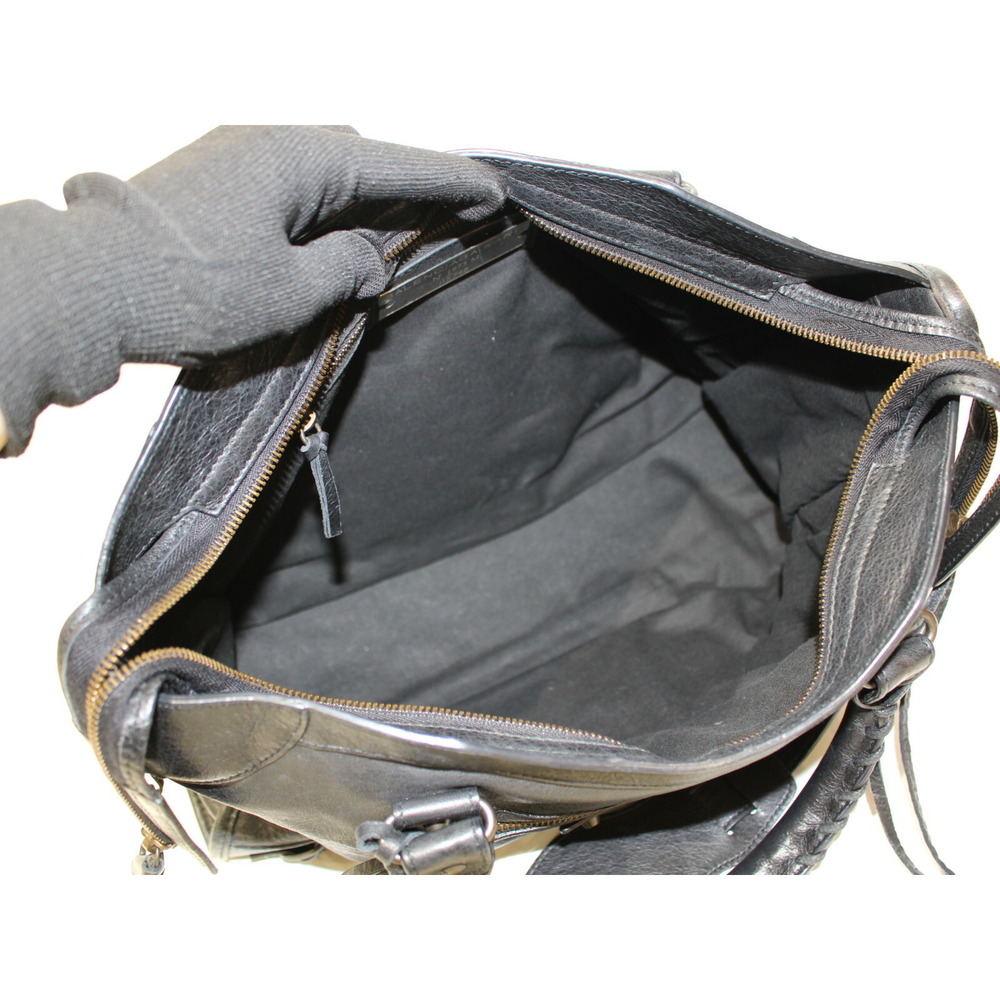 BALENCIAGA The City handbag black leather mirror bag - Picture 6 of 6